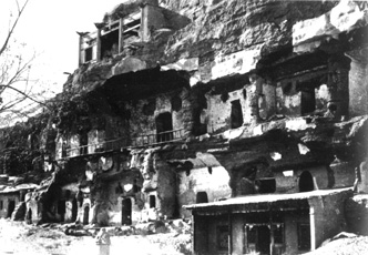 Photograph from the Otani Expeditions
The Mogao Caves near Dunhuang