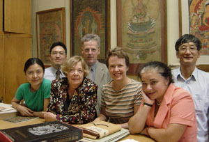 In the reading room of the Institute of Oriental Studies, St.Petersburg Branch of the Russian Academy of Sciences.